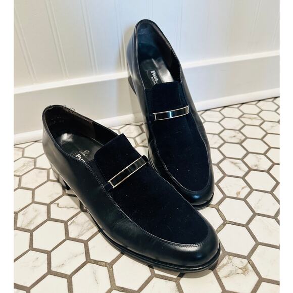 Paul Green Loafer Blue Suede/Leather Size Mens 7.5 Womens 9 Classic Prep Unisex - Picture 7 of 10